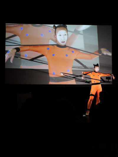 'What makes us human' performance at V2 Rotterdam, image Lana Mesic